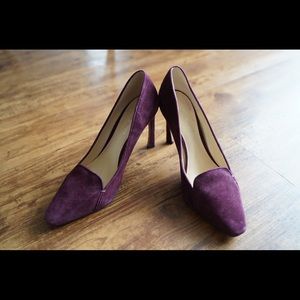 Nine West Burgundy Suede Heel